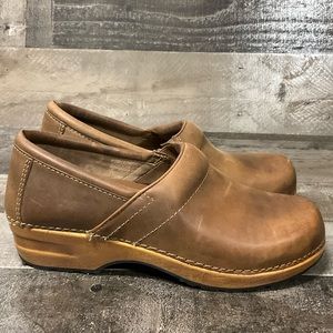 L.L. Bean Brown Leather Mules